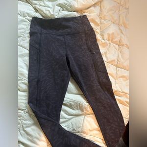 Athleta reflective brushed leggings